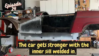 MG Midget Rebuild: The Inner Sill Goes In - S1E24