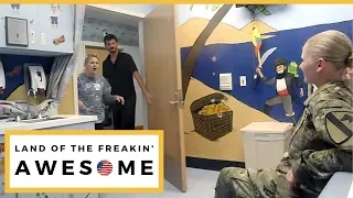 Daughter Poses As Patient To Surprise Mom Before First Deployment