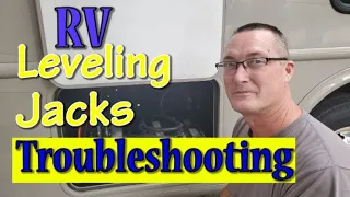 Leveling Jack Troubleshooting -Manual Override and Resetting Control Panel|| Motorhome RV Living