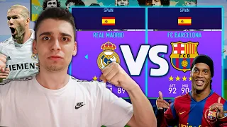 EL CLASICO ΜΕ ALL STARS LEGENDS BARCELONA VS ALL STARS LEGENDS REAL MADRID!!