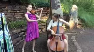 "Country Roads" John Denver (Sempre Sisters Cover) String Duo, Violin and Cello