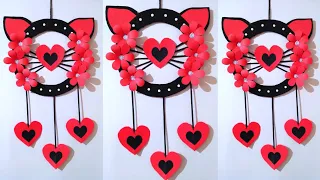 A4 nirmana / easy wall decorations idea with paper flowers / wall hanging / biththi sarasili