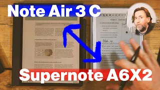 Note Air 3 C vs Supernote A6 X2 - The Two BEST NEW E-Ink Tablets You Can Buy in 2024.