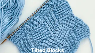 Tilted Blocks | Knitting Stitch Patterns