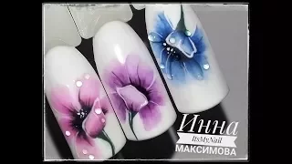 🌸Нежные ЦВЕТЫ на ногтях🌸Дизайн ногтей гель лаком🌸Nail Design Shellac🌸