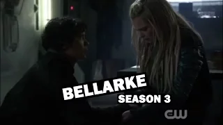 the 100 - all bellarke scenes / season 3