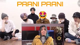 BTS REACTION TO PAANI PAANI | cover by Aish |Badshah