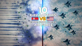 F-22 Raptor | Capability Of A Raptor WALL Vs The Entire North Korean Air Force | DCS |