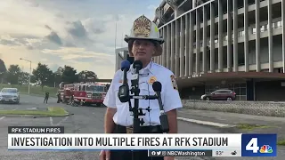 Authorities Investigate Multiple Fires at RFK Stadium | NBC4 Washington