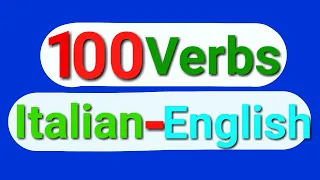 100 Verbs Italian English