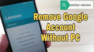 Lenovo K6 K33a48 /K33b36. Remove Google Account, Bypass FRP. Without PC.