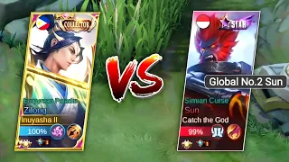 NAKALABAN KO KAIBIGAN KONG TOP 2 GLOBAL SUN😱 - MLBB