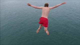 Devils point plymouth uk  tombstoning