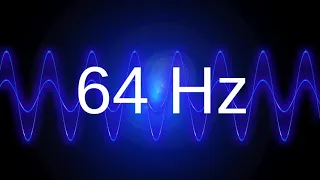 64 Hz clean pure sine wave BASS TEST TONE frequency