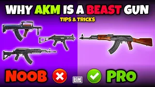 WHY AKM IS A BEAST IN CLOSE RANGE FIGHTS🔥HOW TO MASTER AKM IN BGMI/PUBGM TIPS & TRICKS