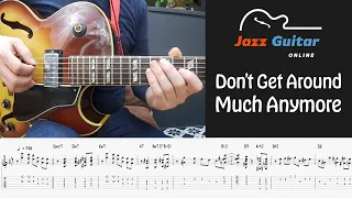 Don't Get Around Much Anymore - Jazz Guitar Lesson