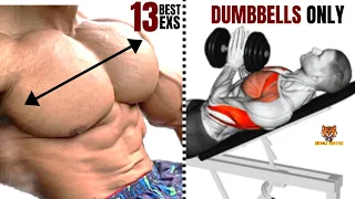 13 BEST CHEST  WORKOUT WITH DUMBBELLS ONLY AT HOME OR AT GYM / Meilleurs exs Musculation  poitrine