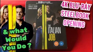 Steelbook Opening. THE ITALIAN JOB (2003) #4kultrahd #bluray #steelbook #italianjob #charlizetheron