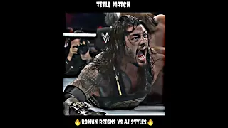 Roman Reigns vs AJ Styles 🤯 short video #wrestlingshortsworld #shorts