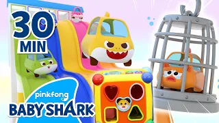 Let's Rescue William with Baby Shark! | +Compilation | Toy Car Baby Shark | Baby Shark Official