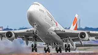 30 BOEING 747 TAKEOFFS & LANDINGS from UP CLOSE | Liege Airport Plane Spotting [LGG/EBLG]