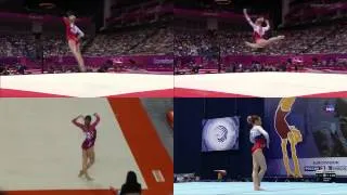 Ksenia Afanasyeva: Floor Olympic Games 2012 vs 2013