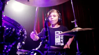 COME AS YOU ARE- NIRVANA drum cover by 8 year old