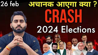 Market Crash is Coming before Elections ?? Banknifty Prediction 26 Feb 2024