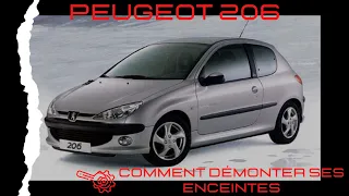 Démontage enceinte sur Peugeot  206, FACILE !
