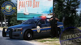 Paleto Bay Police Respond To Reports of Disturbed Man: Devin Plays FiveM - 911 San Andreas Roleplay