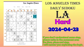 Los Angeles Times Daily Sudoku 2024-04-23 1759 Hard