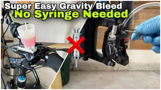 HOW TO Gravity Bleed Shimano Brakes: No Syringe Needed, Super Easy