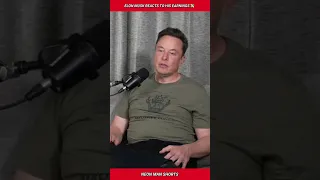 Elon Musk Reacts to his EARNING💵💲 #shorts