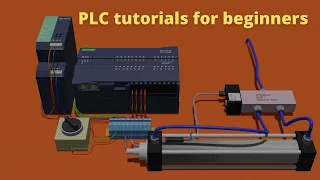 How to operate a Pneumatic Cylinder with PLC ? PLC programming tutorial for beginners