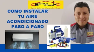 COMO INSTALAR TU AIRE ACONDICIONADO PASO A PASO #instalación #aireacondicionado #minisplit