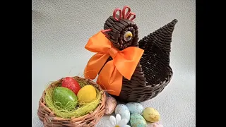 Cosulet impletit pentru sarbatorile Pascale🐔 Easy way to make a fun basket for Easter🐓🌼