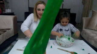 En güzel dev pofuduk slime challange. Funny kıds vıdeo