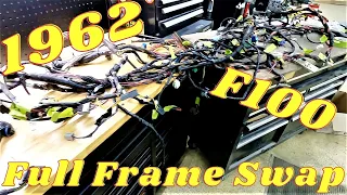 FINALLY! Thinning the WIRING for our 1962 F-100 Unibody Crown Vic Full Frame Swap Ep.4