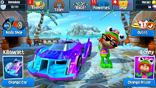 Killawatt e-Car Crazy Gameplay!🚀Beach Buggy Racing 2