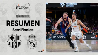 Barça - Real Madrid (92-95) RESUMEN | Playoff Liga Endesa 2024