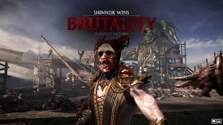 Mortal Kombat XL Shinnok Wears All Kombat Pack 2 Character Faces