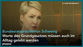 75 Jahre Grundgesetz: Interview mit Manuela Schwesig (SPD) | 25.05.24