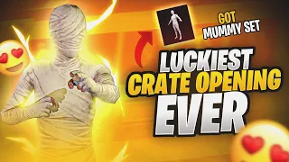 PUBG LUCKIEST CRATE OPENING || FOR MYTHIC MUMMY SET AND INFERNO RIDER HELMET || Aadi Op Gaming ||