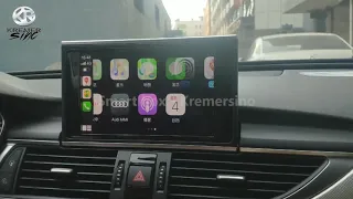 Installation of Wireless CarPlay and Android Auto Retrofit Box for Audi A6 A7 2012 2015 MMI 3G+