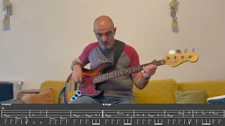 Gary Moore - Still Got The Blues (bass cover with tab)