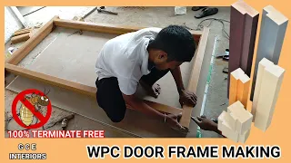 wpc door frame making