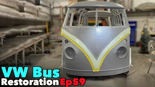 VW Bus Restoration - Episode 59 - Block these pinholes! | MicBergsma