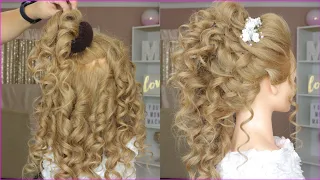 HERMOSOS PEINADOS FÁCILES PARA CABELLO LARGO O CABELLO CORTO || HAIR STYLE GIRL FOR LONG HAIR UPDOS