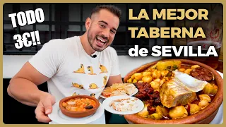 COMIENDO POR 3€ en la MEJOR TABERNA de SEVILLA