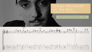 Les Yeux Noirs - Django Reinhardt ( solo transcription )